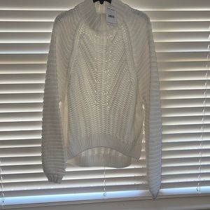 Free people white sweater